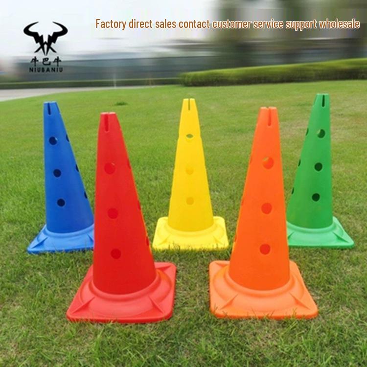 Football & Basketball Training Cones - PE Material, Roadblock & Obstacle Dribbling Equipment