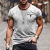 3D Digital Printing T-Shirt Teen Men's Short Sleeve Top Versatile Breathable