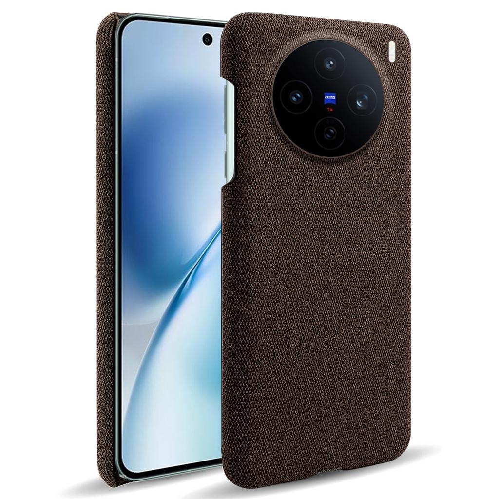 For vivo X200s 5G Phone Case Cloth Texture Anti-Scratch Protective PC Back Cover