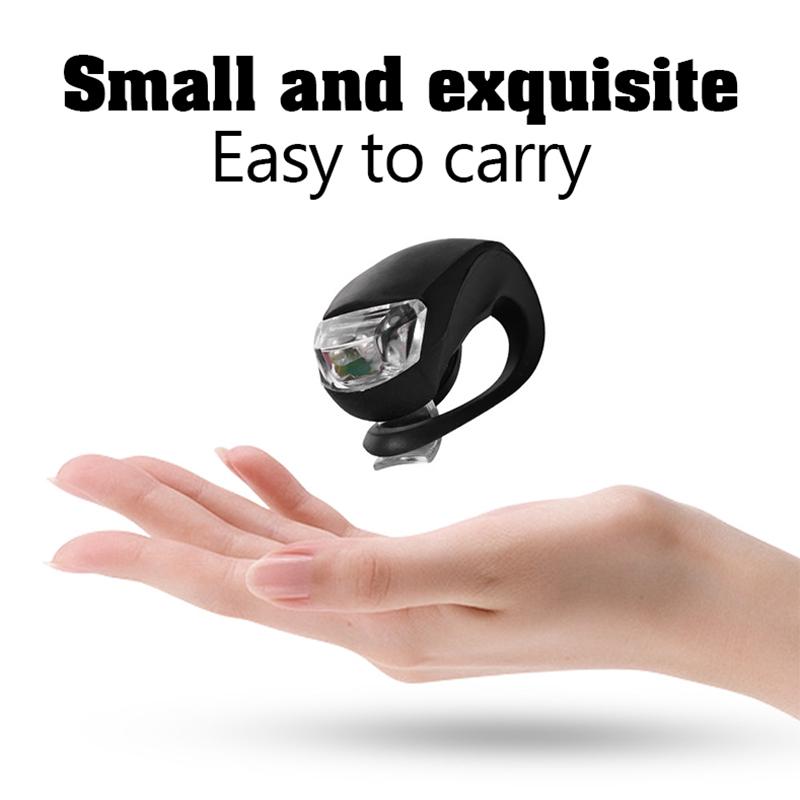 Silicone Bicycle Light Mountain Bike Led Front And Rear Wheel Light Waterproof Flashlight Cycling Safety Warning Light