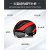 Multi-Color Cycling Helmet With Integrated Goggles Adults Mountain Bike Road Use Unisex EPS Half