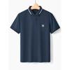 Embroidery Polo Shirt Short sleeve Men's 2024 New Summer Slim fit Lapel T-shirt Foreign Trade Export Men's Collar T-shirt