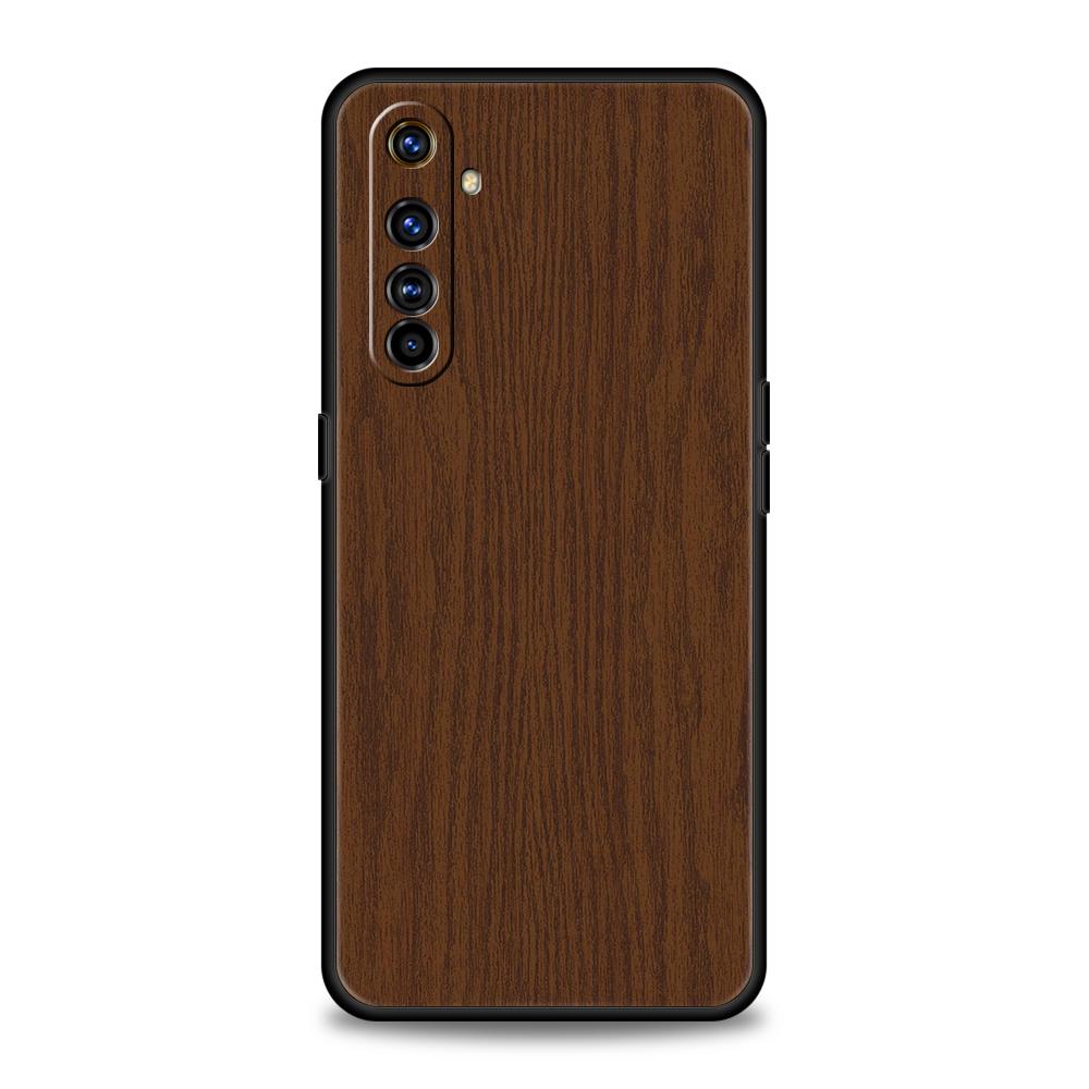 Carved Wood Phone Case for Realme 8 9 Pro Plus 8i 9i 6 7 GT2 C21 C25 C3 C11 11 Pro 5G Plus Shockproof Silicone Shell Capas Bags
