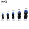 Automatic Industry Fittings Pipe Fitting 20x13x4cm Pneumatic Push Fittings Model 4mm To 12mm Perfect For Projects
