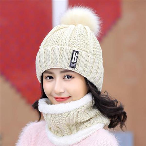 Fashion Woman Hat Plush Cotton Hat Trendy Wild Hat Windproof Hat Autumn Winter Warm Hat Thick Hat
