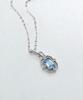 Vivus Rapillus Royal Aqua White Gold Silver Necklace