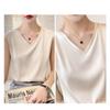 Summer Women's Vest Slim V-neck Wide Shoulder Short Inner Sleeveless Tops
