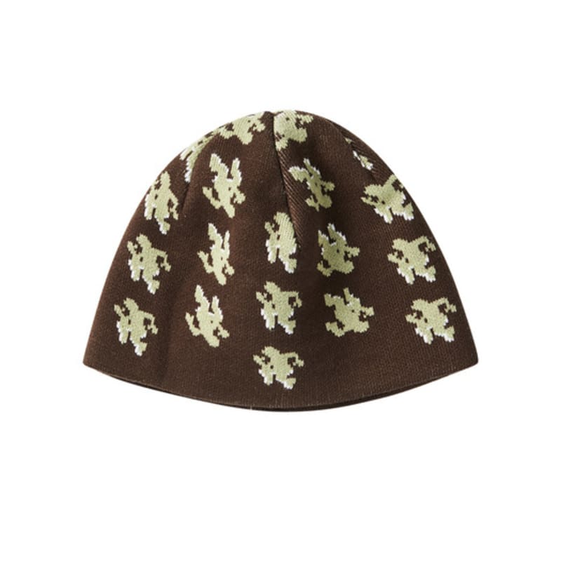 

Exercise E.X.R LOGO JACQUARD BEANIE_DEEP BROWN FREE