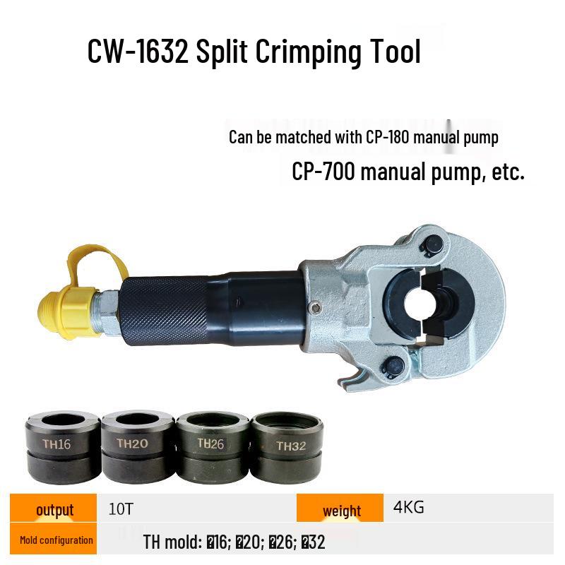Yuhuan Manual Hydraulic Pipe Crimping Pliers for 1632/1525 Stainless Steel & Aluminum-Plastic Water Pipes