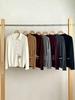 Women's 100% Wool Machine-Washable Cardigan: Fine-Spun Lapel Base Layer for Autumn/Winter
