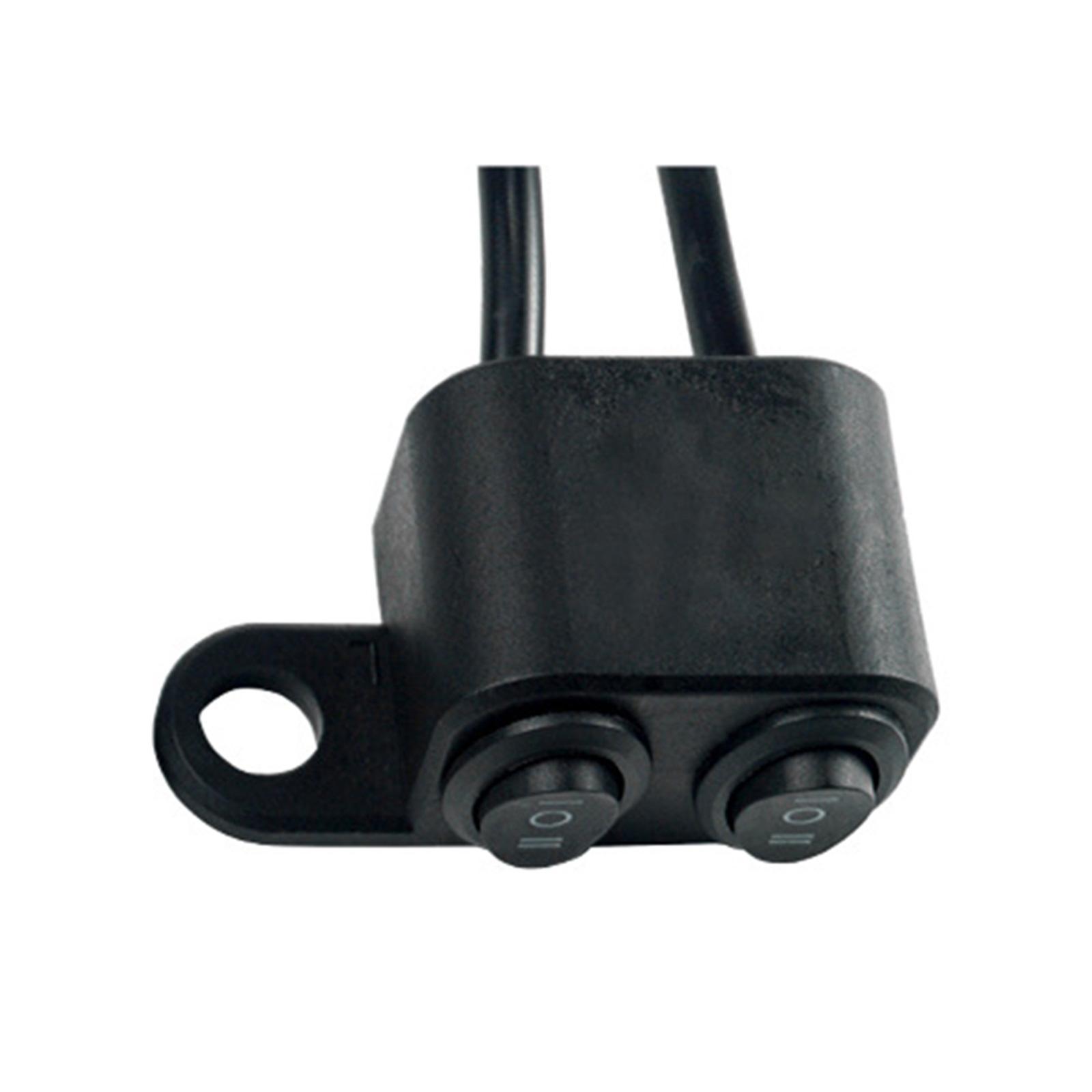 

Многофункциональные 12 В переключатели для крепления мотоцикла, кнопка ВКЛ. ВЫКЛ., пластиковые переключатели для телевизора, скутера, электровелосипеда, водонепроницаемые left