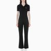 Calvin Klein Fashion High-Waisted Solid Color Split Flared Casual Pants Women bottoms Black J223723-BEH