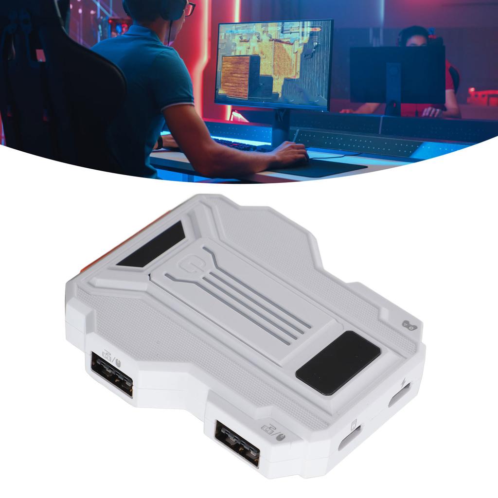 Keyboard Mouse Converter 1000Hz Versatile Plug and Play Game Controller Keyboard Mouse Adapter for P