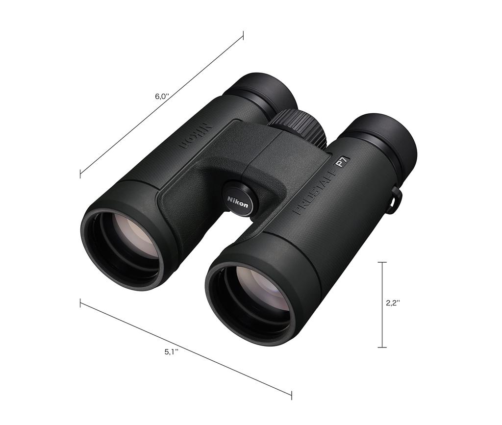 Nikon PROSTAFF P7 8x42 8x 42mm Ideal for Bird Sporting and Large Aperture Charcoal Binoculars, Magnification, Aperture, Watching, Concerts, Events,