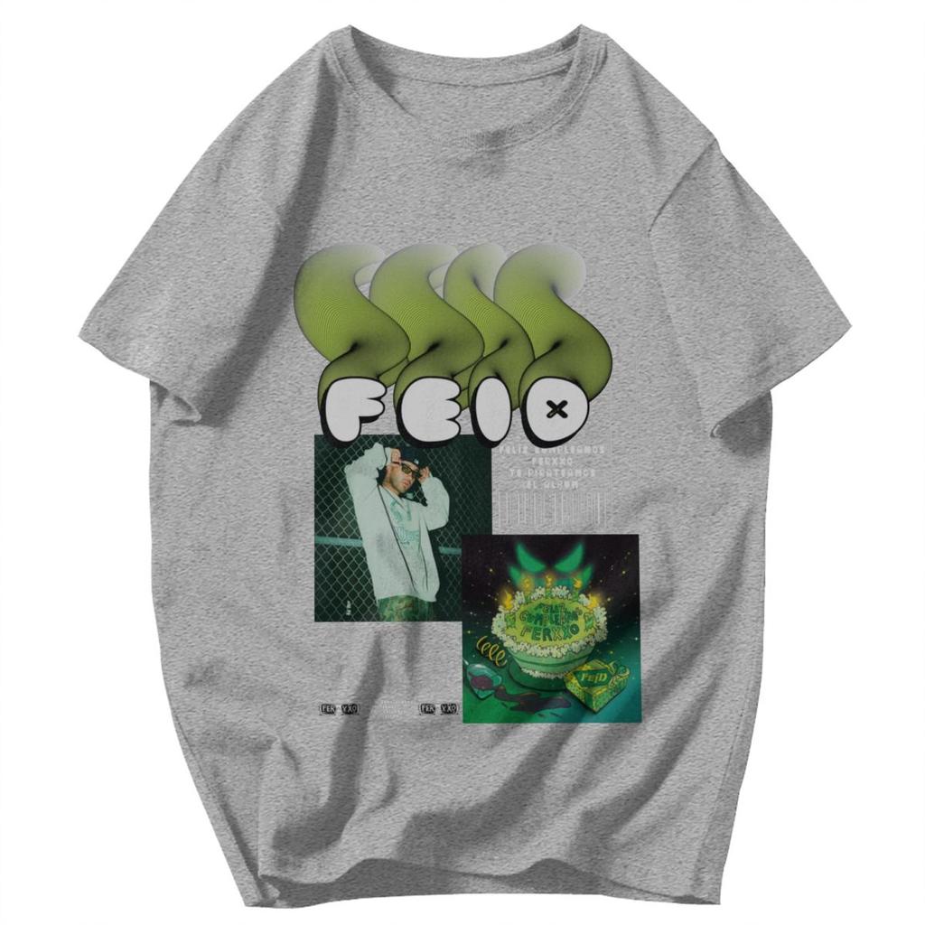 Men T Shirt Ferxxocalipsis Tour 2025 Feid Ferxxo Vintage Cotton Y2K Graphic Oneck Unisex Clothing T Shirts