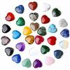 Natural Rose Quartz Heart-Shaped Crystal Gemstone - 2cm Polished Palm Stone