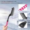 Car Snow Brush and Ice Scraper for Car Windshield, 26 Inch Handle Snow Scraper with Ergonomic Foam, 2-in-1 Detachable Scraper and Brush for Cars SUVs