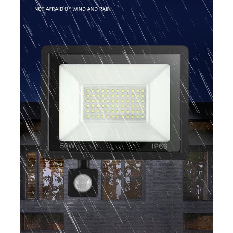 Led Remote Motion Sensor Floodlight With Waterproof Ip66 For Outdoor Security