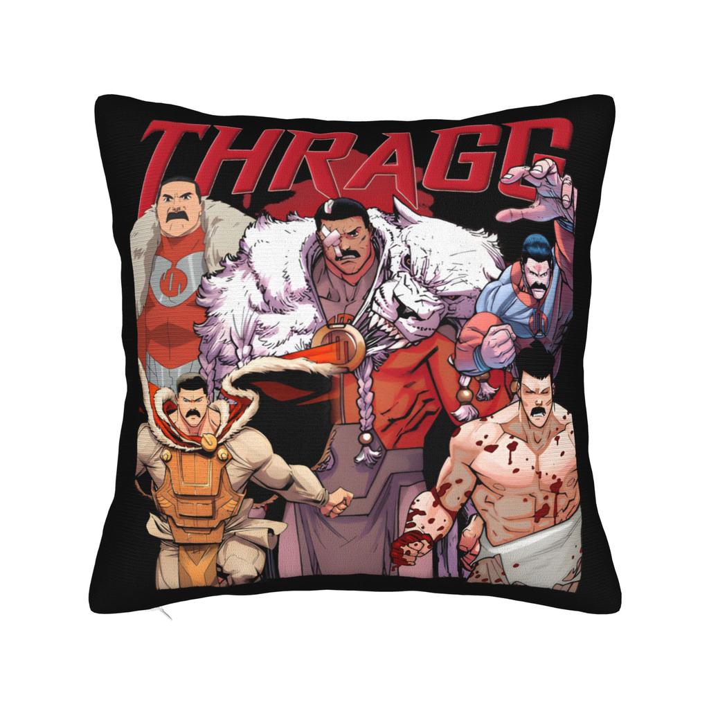 Invincible Comic Book Character Profile Design Pillow Cover Fashion Pillow Case For Chair Sofa Home Decor Soft Cushion Cover