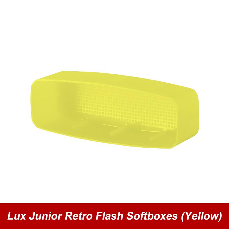 

Godox Lux Junior Retro Speedlite for Flash White Yellow blue Diffuser Soft Box жовтий