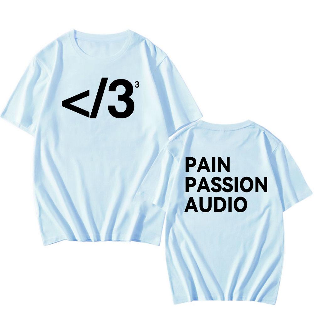 PAIN PASSION AUDIO Destroy Lonely T-shirt Cotton Short Sleeve Male Tshirts Streetwear Unisex Loose Fashion Men Women T Shirt Tee