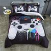 Ensemble Housse de Couette Imprimée Manette de Jeu, Ensemble de Literie Contrôleur Vidéo de Jeux Pour Décoration de Chambre (1 Housse de couette + 12 Taies d'oreiller)