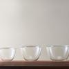 HARIO Heat-Resistant Glass Bowls, Clear, Made in Japan, MXP-3704, Set of 3