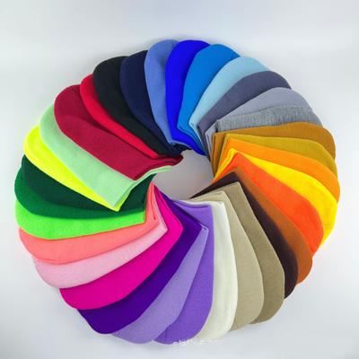 Gorro unissex sólido outono inverno misturas de lã macio quente malha boné homens mulheres skullcap chapéus gorro gorro esqui 32 cores gorros