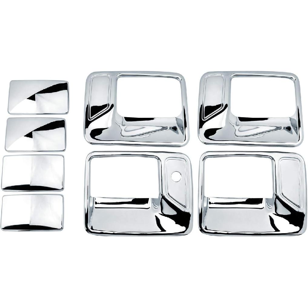 Chrome Door Handle Cover 4D W/O Passenger Keyhole for 99-16 Ford F250/F350 Superduty / 00-05 Excursion