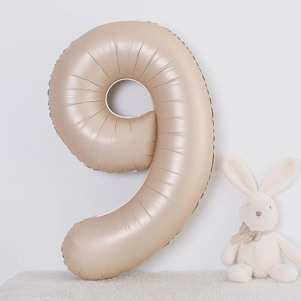 40-Inch Cream Number Balloon for Kids' First Birthday Party Decoration
