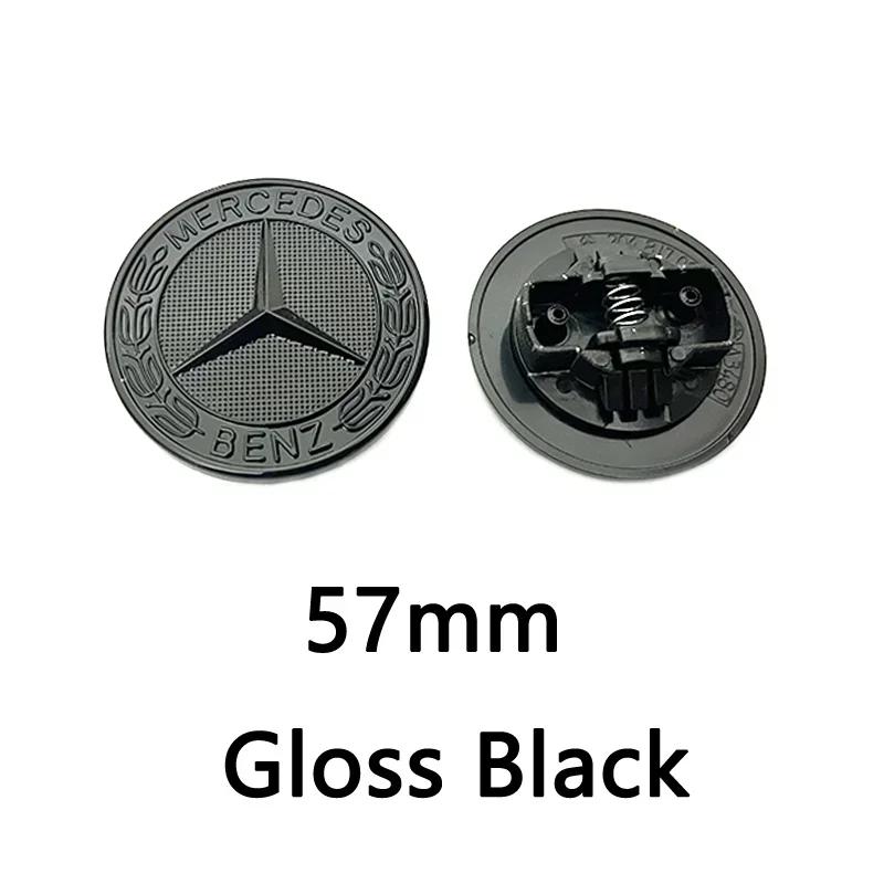 

Автомобильная наклейка 1 шт. 44 мм 57 мм 74 мм Металлическая Для Mercedes Benz Передний Капот Значок Эмблема A