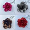 Beautiful Satins Flower Lapel Pin Delicate Brooch French Brooch with Unique Pattern for Fashion Forward Individuals