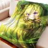 Cartoon Genshin Impact Collei Flannel Blanket Cover Warmth Soft Anime Blanket Multifunctional Decor Home Universal Blankets