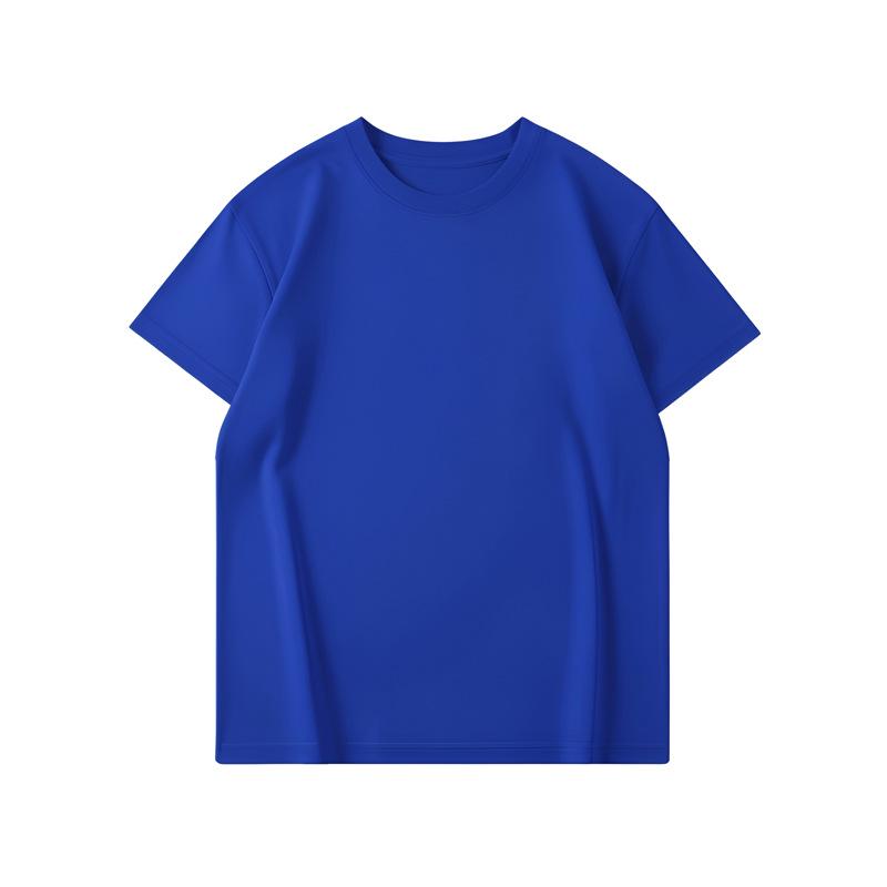 2026 Summer Kids’ Pure Cotton Loose Round Neck T-Shirt – Customizable Text Option 110cm