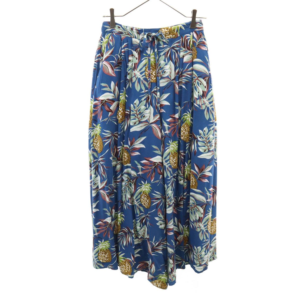 

reyn spooner Pineapple Pattern Gaucho pants M Blue Women Used