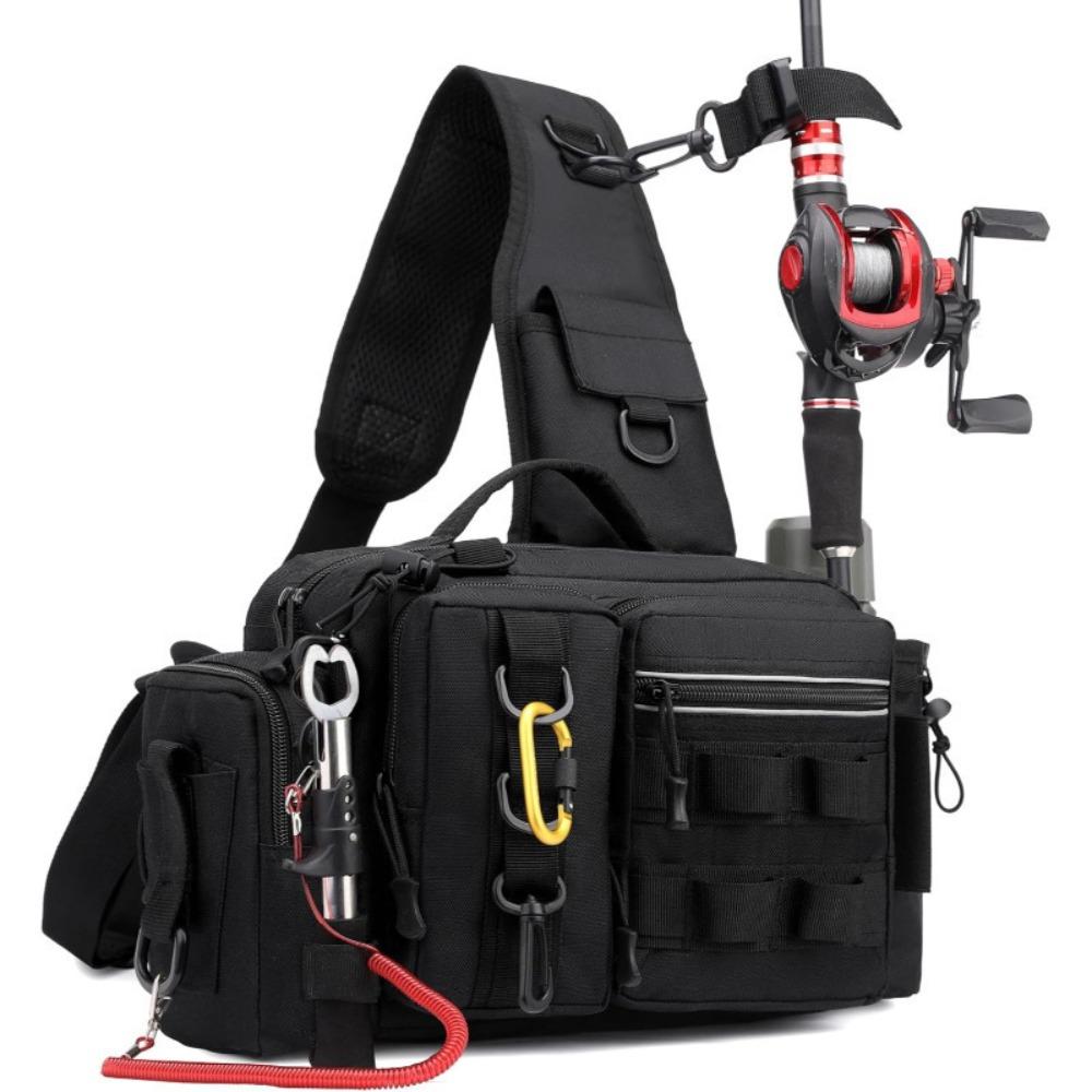 Multifunctional Casual Luya Bag Chest Bag Waist Bag Outdoor Shoulder Crossbody Bag Fishing Rod Bag Equipment Fishing Bag Back