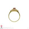 SEIKO Jewelry Ruby Diamond K18 Yellow Gold Size 0.37ct 0.28ct Ring, YG, #13