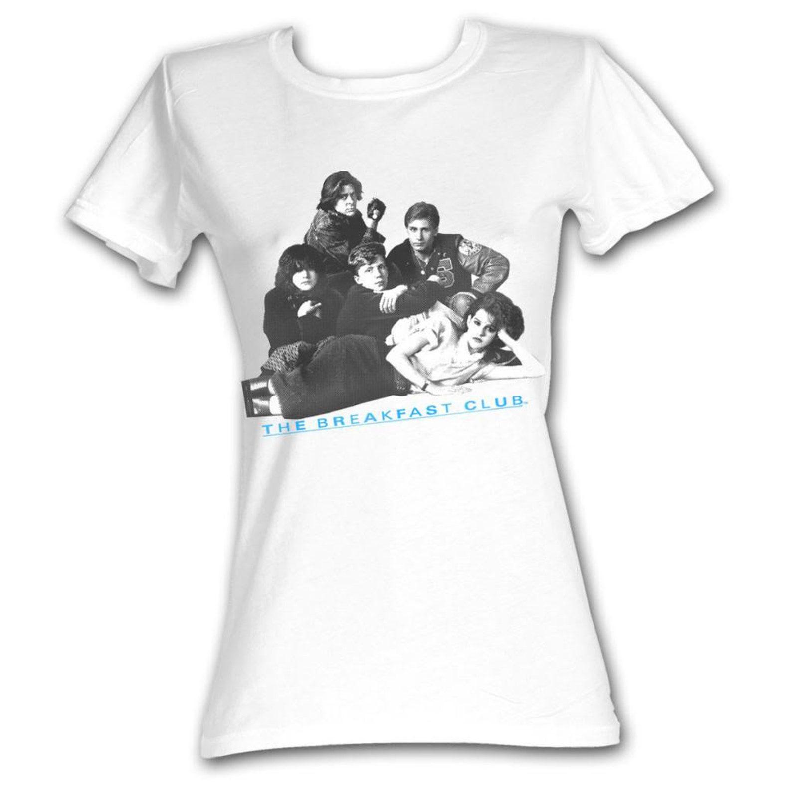 Breakfast Club Group Shot White Junior Women s T-Shirt XL
