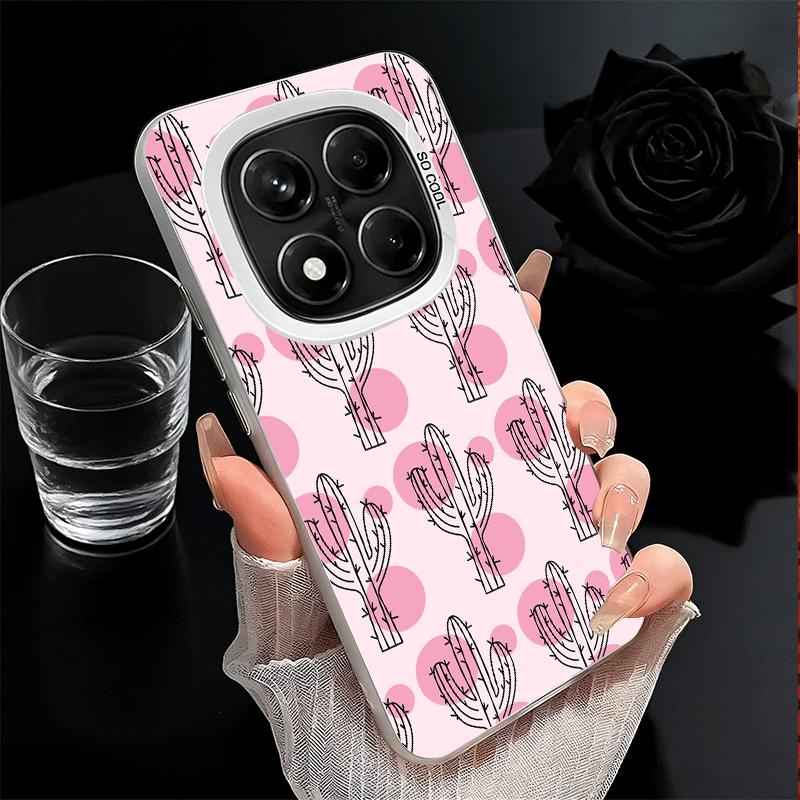Kaktusmuster Stoßfeste Handyhülle für Xiaomi Redmi Note 15 14 13 12 Pro Plus 11 11S 11T 5G Abdeckung Anti-Fall Fundas