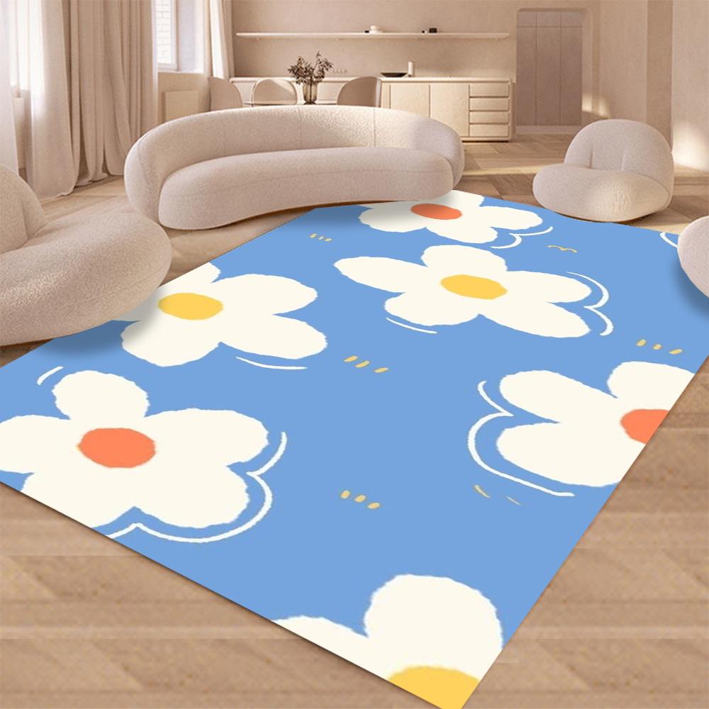 Floor Mat INS Style Soft Bedroom Floor House Laundry Room Mat Anti-skid Household Carpets
