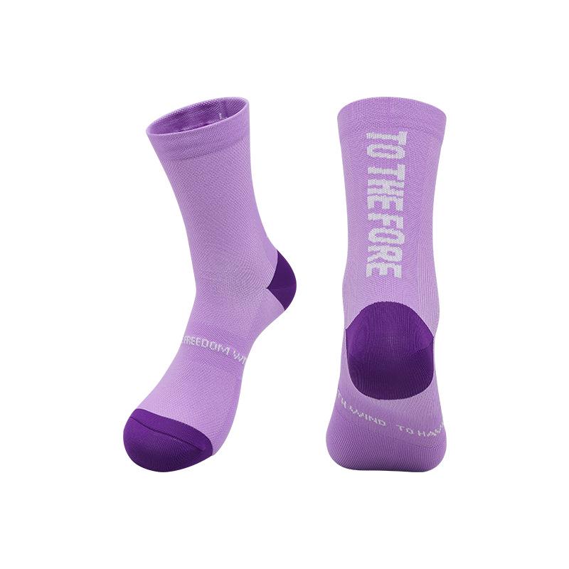 Premium Unisex Mid-Calf Running Socks, Terry Bottom, Ideal for Cycling and Fitness