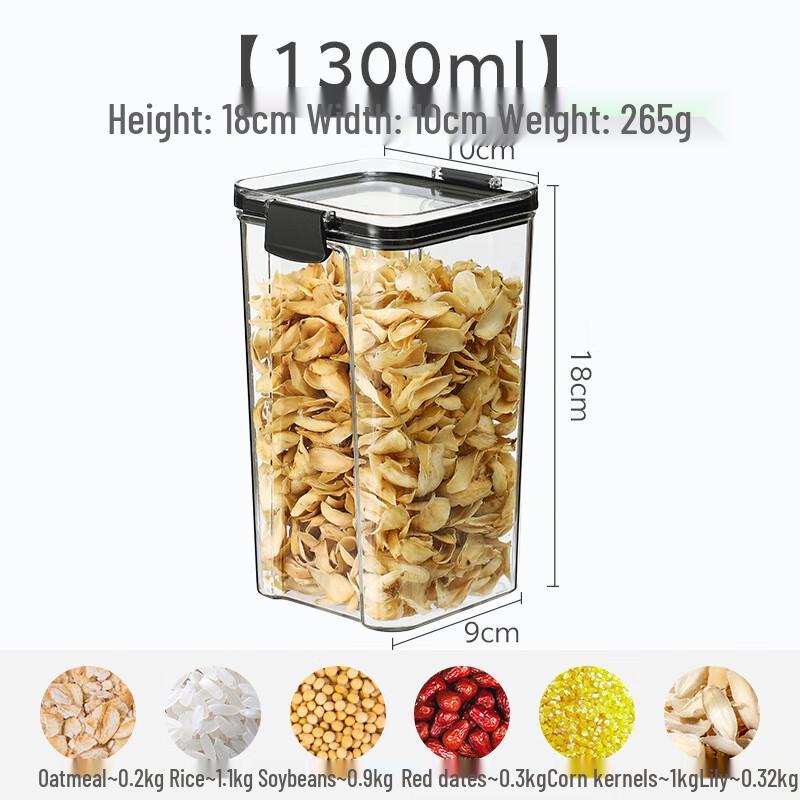 

ZISIZ Multi-Purpose Kitchen Storage Jar Set