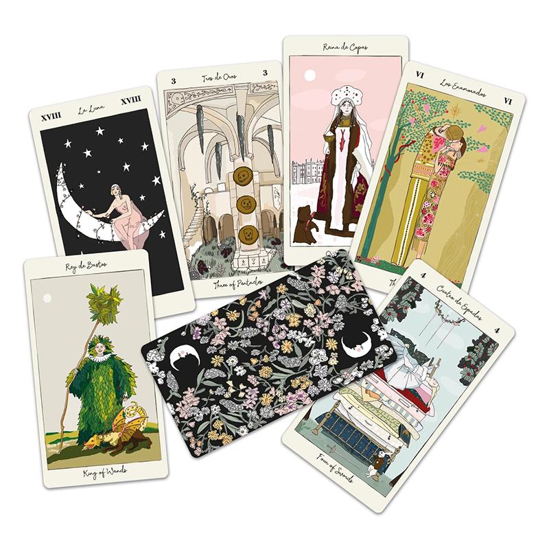 Tarot de Carlotydes Shadowland Tarot Mystery 78 Card Deck Tarot With Pdf Guidebook Beginners Divination Magic Alchemy Moon Phase