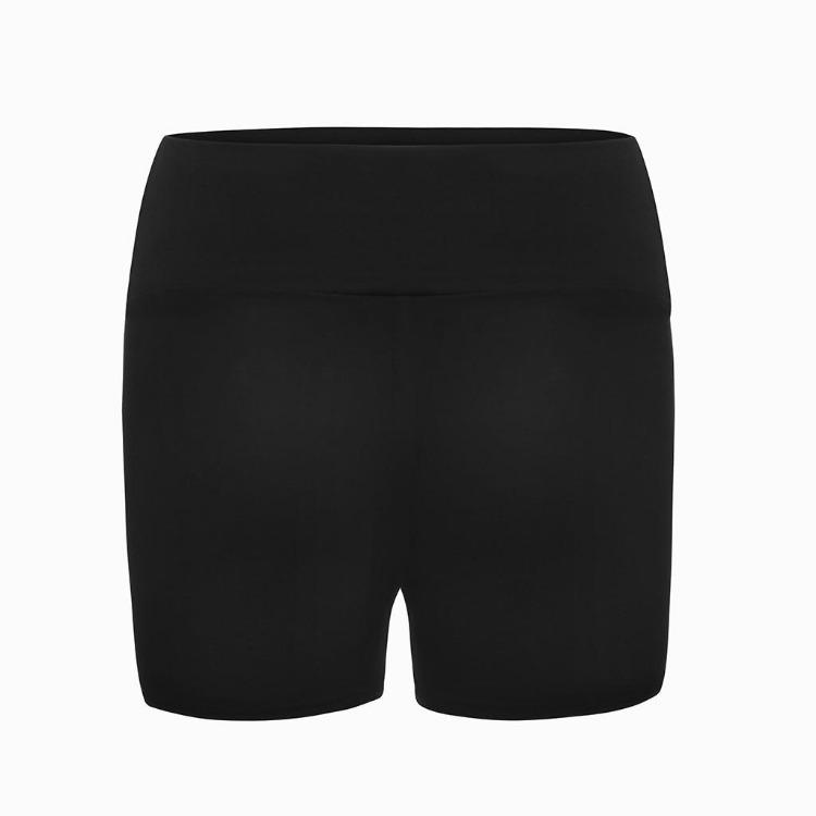 High Waist Yoga Shorts for Women Tanya Pure Color Running Exercise Hip Workout Activewear