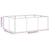 VidaXL Jardinière rouillé 120x80x40 cm acier inoxydable, pot de fleurs, support de plantes, lit surélevé, support de 860751