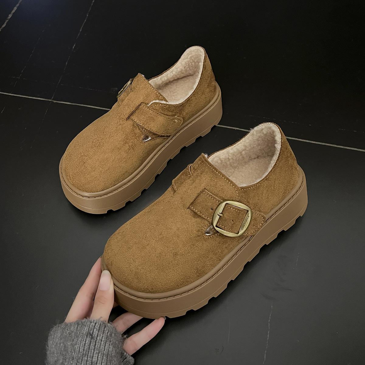 

Платформа-маффин Birkenstocks женские 2025 весна и осень новые всеохватывающие Birkenstocks небольшие увеличивающие рост универсальные повседневные туфли 40 верблюд