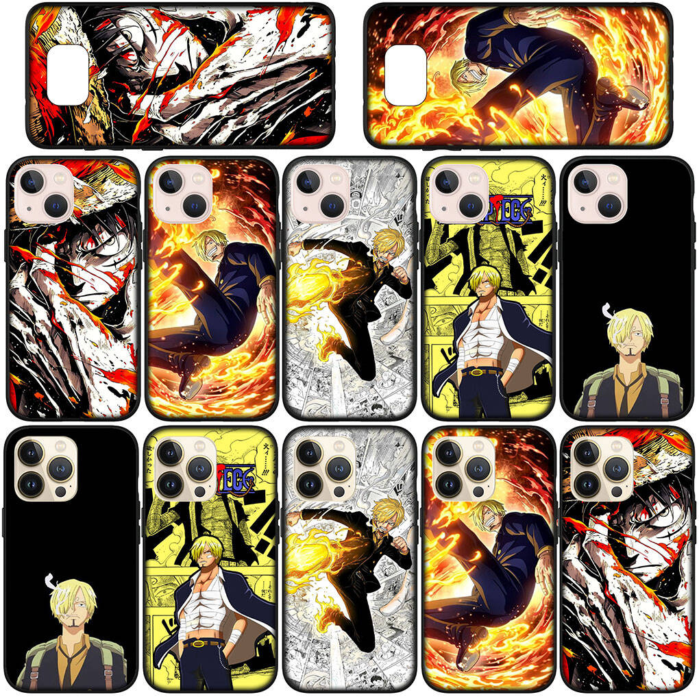 Handyhülle für iPhone 17 15 16 Plus Xiaomi Poco X7 X6 F8 F7 C85 C75 C71 Redmi Note 14 12 11 13 Pro Max A4 14C 13C Hülle Luffy One Pieces Sanji Cover