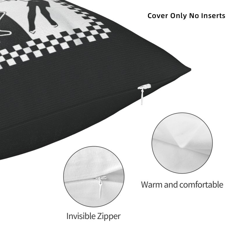 Custom Ska Reggae Jamaica Music Pillow Case Cushions Cover For Sofa Square Pillowcase