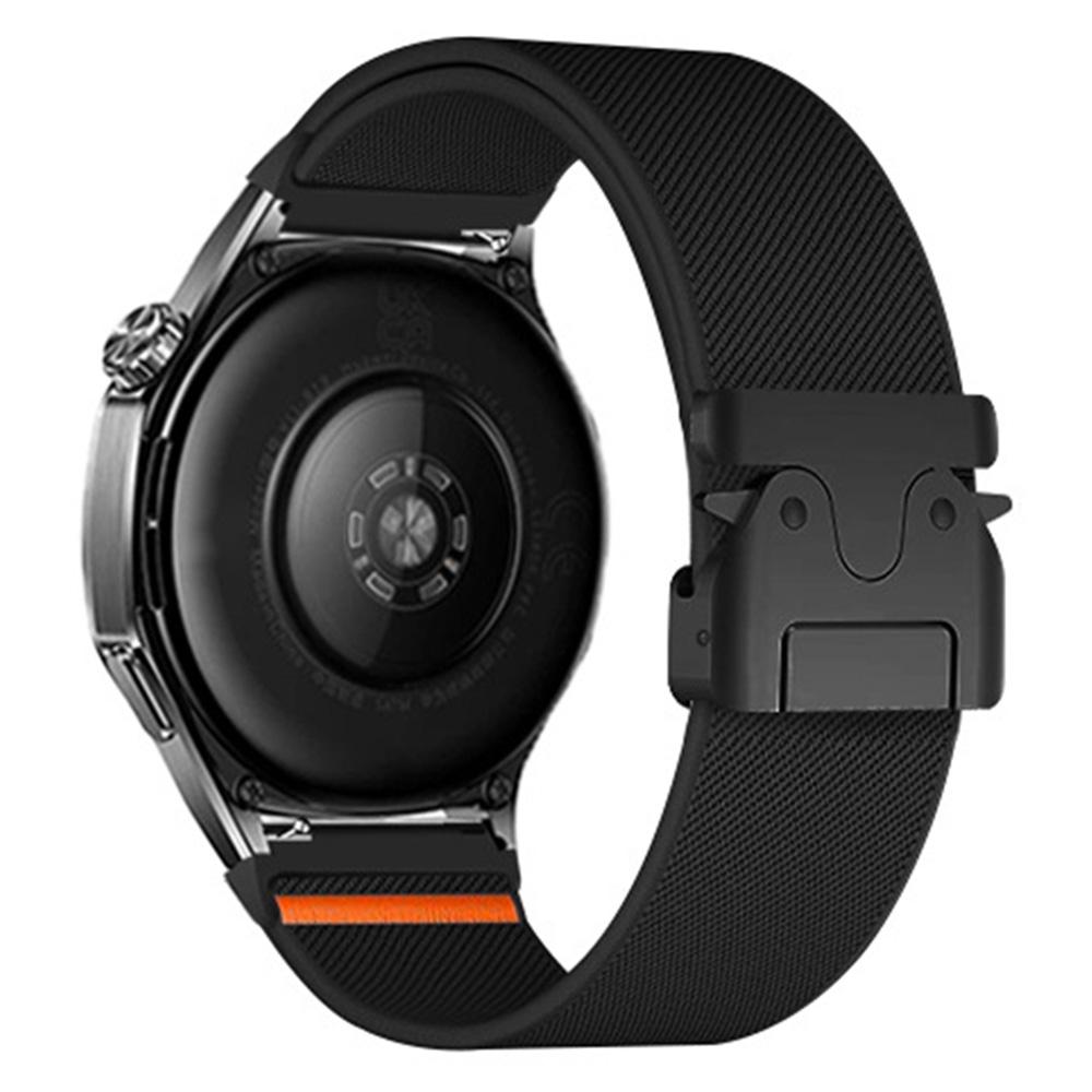 22mm Watch Band For Huawei Watch GT 5 Pro 46mm/GT 5 46mm/GT 4 46mm Elastic Nylon Braided Strap with Bull Head Umbrella Buckle