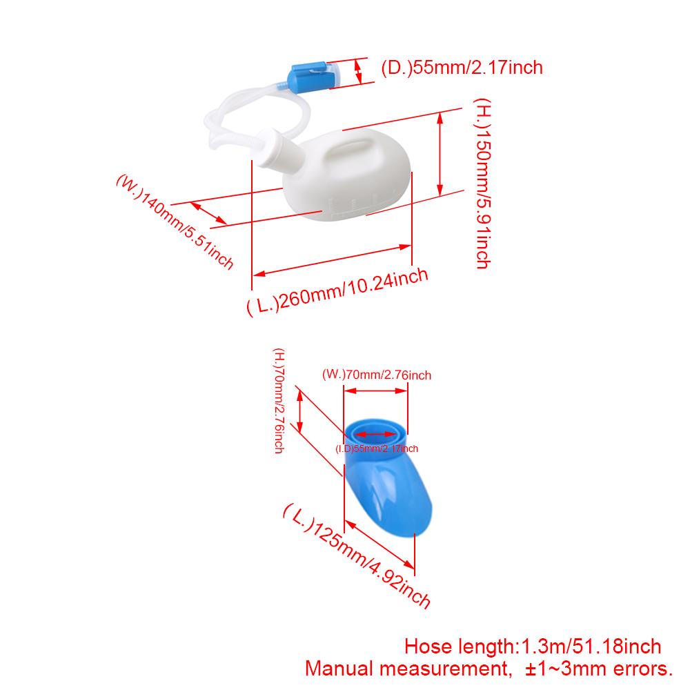 Buy Unisex Urinal Potty Mobile Toilet for Hospital Bedridden Patient